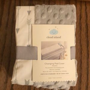 Cloud Island (new) changing pad cover.
